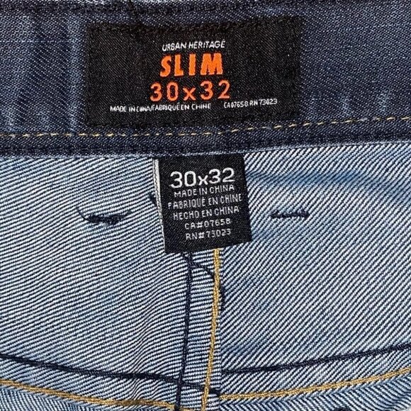 𝅺urban heritage Men slim fit jeans 30x32 - Picture 3 of 8